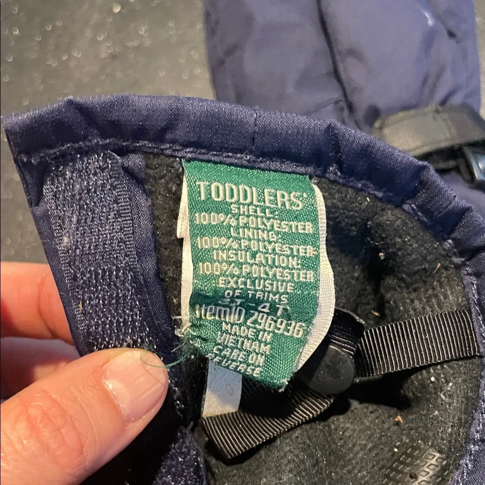 L.L. Bean Navy Insulated Mittens